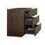 Armoire de plancher Modern Elegance - noyer, 3, silencieuse et lisse, maximise le rangement à trois tiroirs de couleur noyer, espace, sans lavabo
