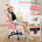 Home Office Desk Chair With Wheels And Flip-Up Arms-1770556433