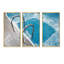 Glace et piscine bleue - ensemble d'art mural sur toile encadré paysage-690442150-690442170