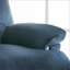 Fauteuils inclinables avec accoudoirs coussinés, tissu bleu marine | Poignée de verrouillage externe Mousse à mémoire de forme | Bleu marine | Tissu Métal