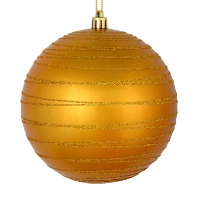 Ornement boule rayée bonbon