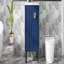 Meuble-lavabo de 20 po avec lavabo en céramique, ensemble de meuble-lavabo simple autoportant avec porte à fermeture douce, poignées chic en demi-lune-750194915