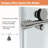 48" W x 76" H Frameless Rolling Shower Door Sliding Tempered Glass Shower Door Bathroom Glass Door-101303340