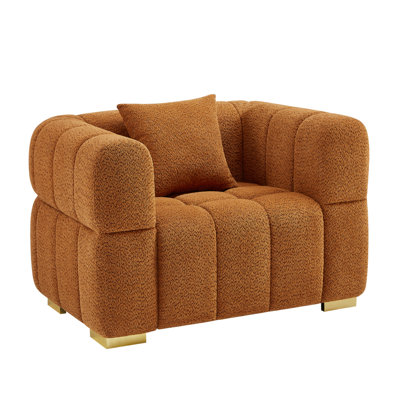 44In Oversized Boucle Tufted Accent Chair