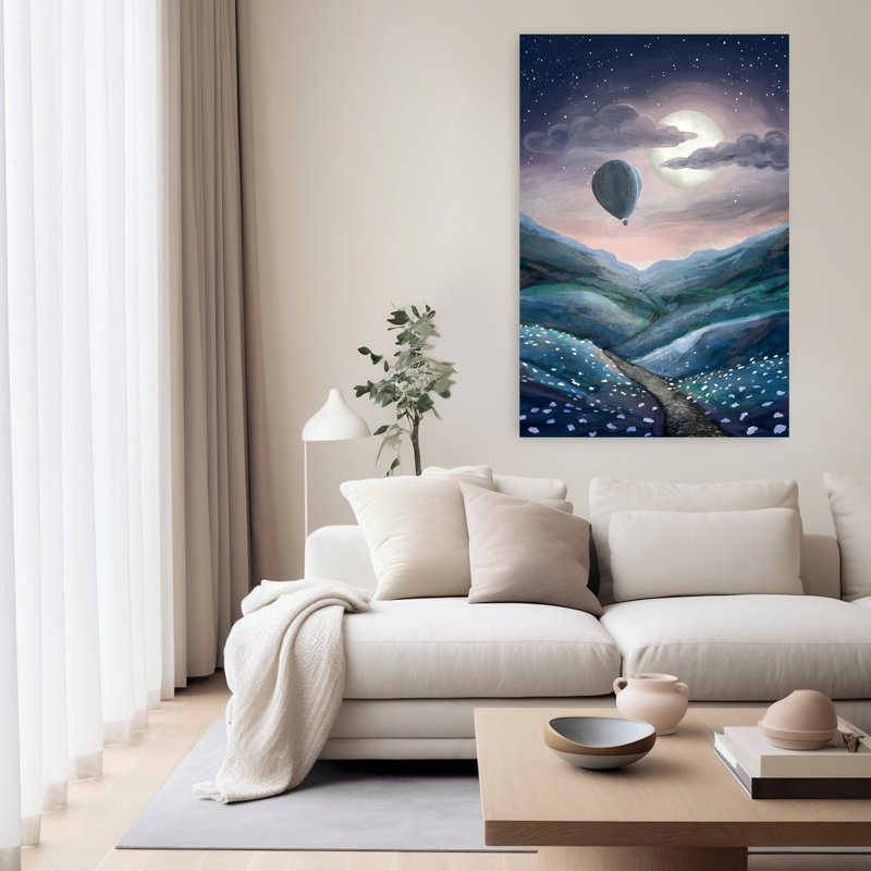 Art contemporain paysage contemporain, H 60 po x l 40 po