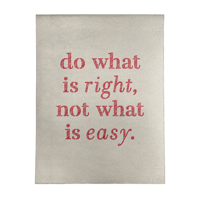 "do what is what is right tapis poly chenille", Rectangle 5 pi x 7 pi