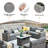 Baili 9 - Person Modular Patio Conversation Sets with Cushions-94284596