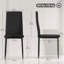 Dining Chairs, Set of 6, Linen Upholstered Accent Chairs, Back-731155440