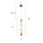  Chantalle 1 - Light 39.9'' H Resin Shade LED Crystal Pendant