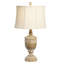 Resin Table Lamp With Linen Shade