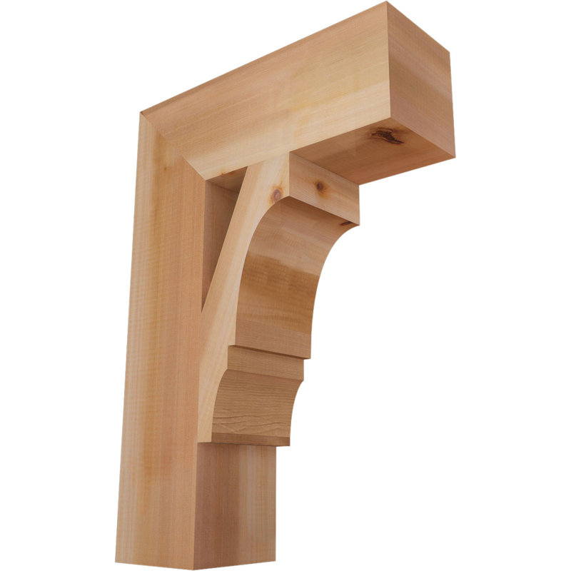 Support de bloc Balboa, Cèdre rouge de l'Ouest lisse, L 5 1/2 po x P 18 po x H 26 po