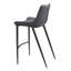Chaise de comptoir Magnus gris foncé et noir-795160723