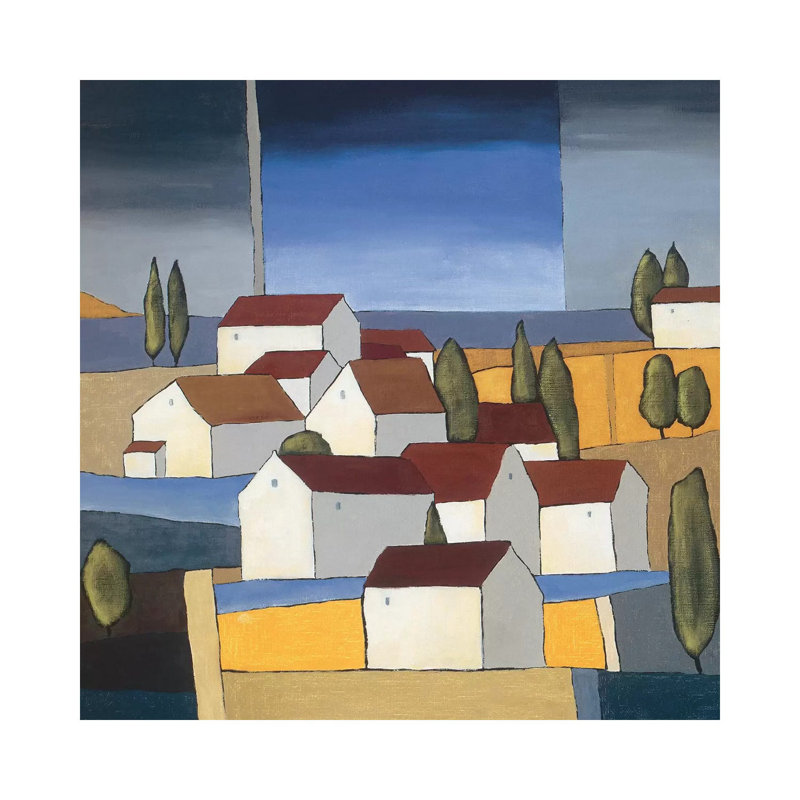 Village Near The Sea I by Hans Paus - Wrapped Canvas Gallery-Wrapped Canvas Giclée, 30.48 cm H x 30.48 cm W