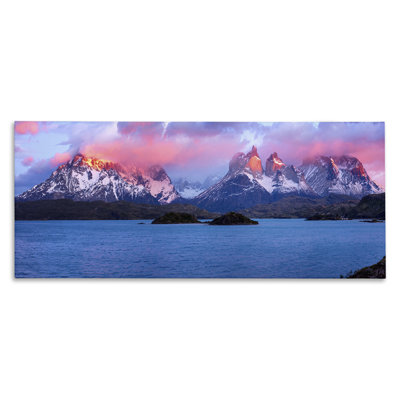«Sunrise over Peaks», art mural sur toile par Lena Owens