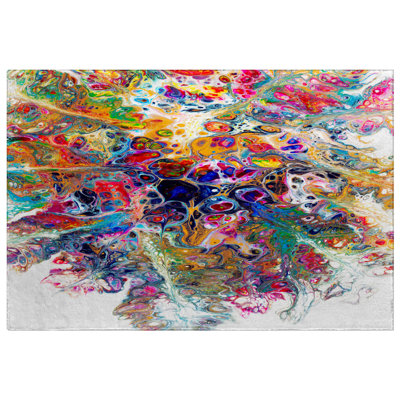 Premium Machine Washable Dream Shag ADS46 Abstract Rug