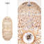 Luminaire suspendu en lustre en rotin Boho