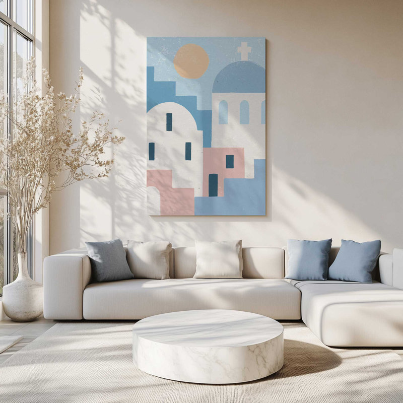 «Santorini Sunlit Dreams I», toile tendue, H 36 po x l 24 po