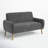 Paschall 57" Round Arm Loveseat-604364929