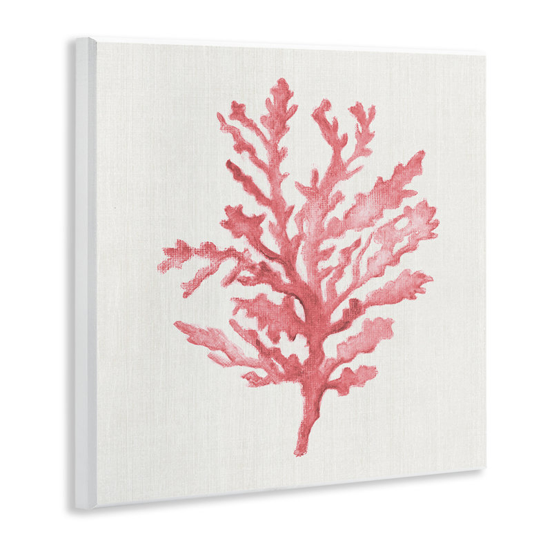 Plaque murale Rosy Pink Coral Branch, design par Janet Tava