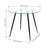 Gumble Glass Top Four Leg Dining Set-1861874756-1856050677