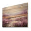 Mauve et doré, lac et montagne III - lac sur bois-1086377370
