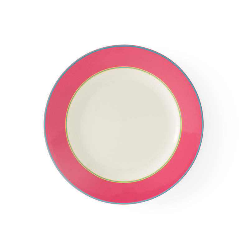 Kit Kemp, Calypso - Bone China Side Plates, Pink