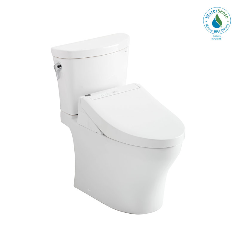Aquia® Dual-Flush Elongated Bidet Toilet with Tornado Flush (Seat Included)