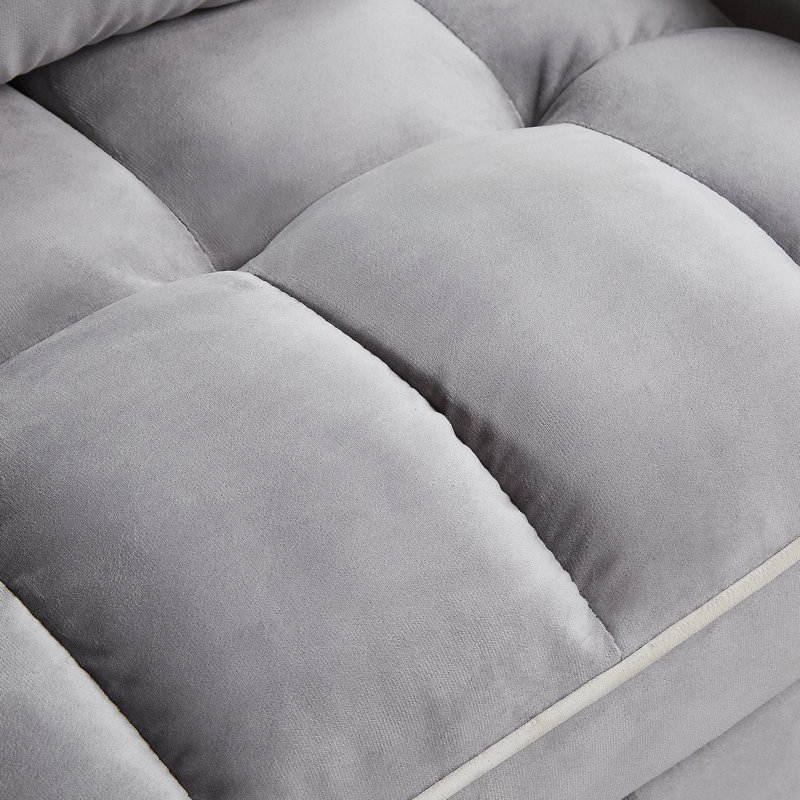 Canapé moderne confortable avec coussins moelleux, dossier élégant et fabrication durable pour une vie élégante, Gris