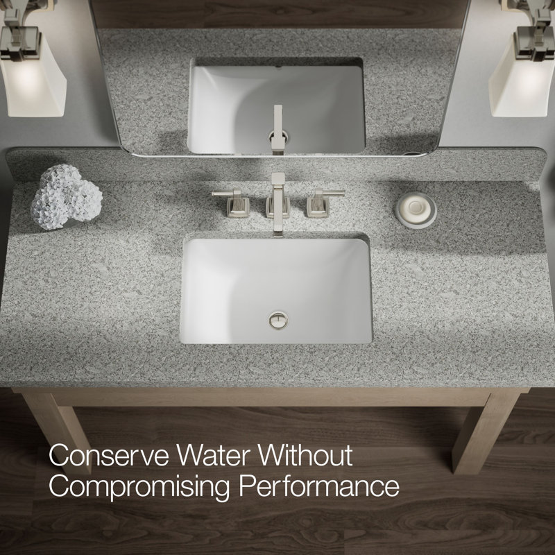 Riff Widespread Bathroom Sink Faucet, 1.2 GPM, Vibrant Polished Nickel