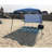 Quik Shade 7' x 7' Go Hybrid Pop-Up Compact and Lightweight Slant Leg Backpack Canopy, Regatta Blue