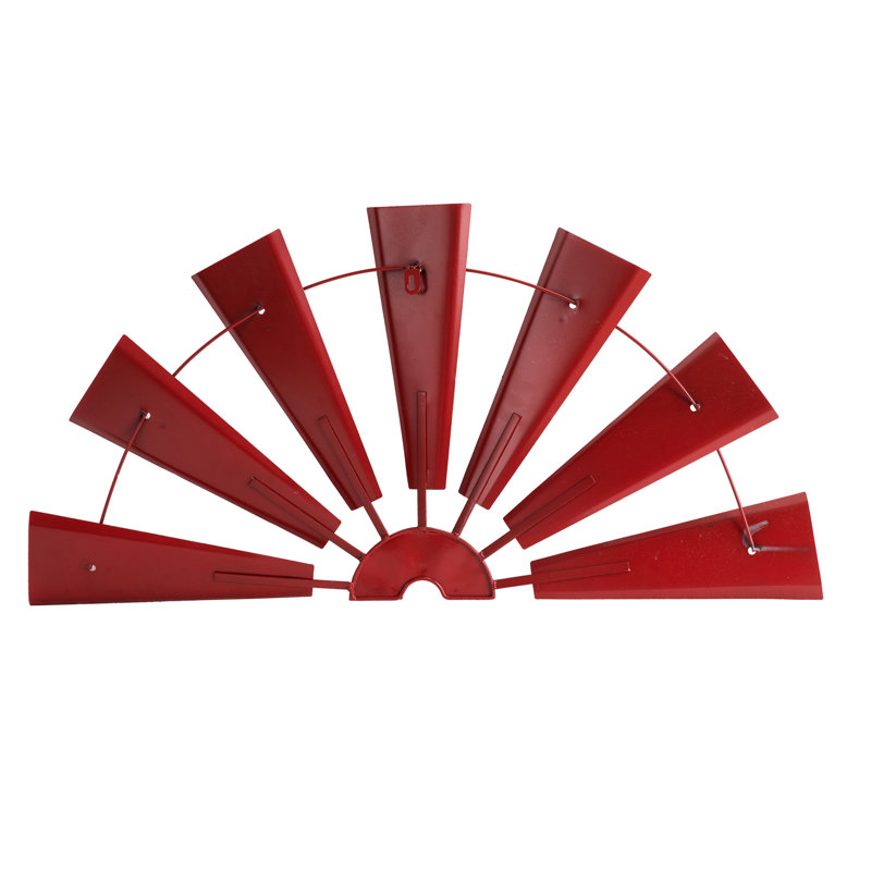 Décoration murale spinner demi vent, Rouge