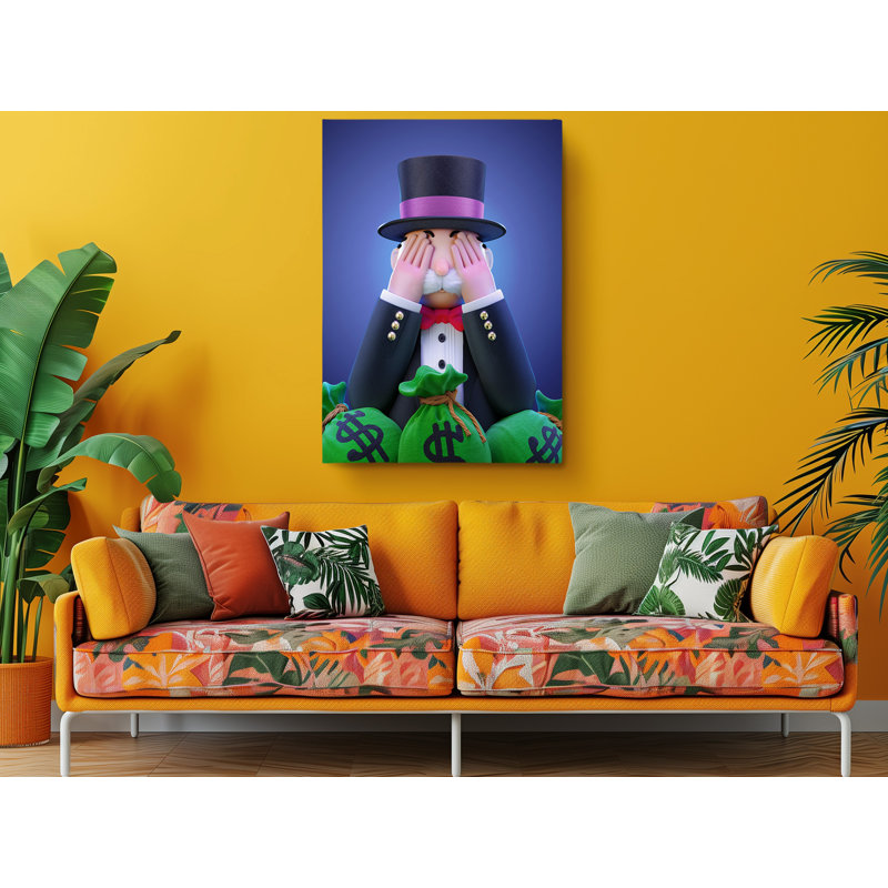 «Mr. Monopoly Blind», reproduction sur toile, H 36 po x l 24 po