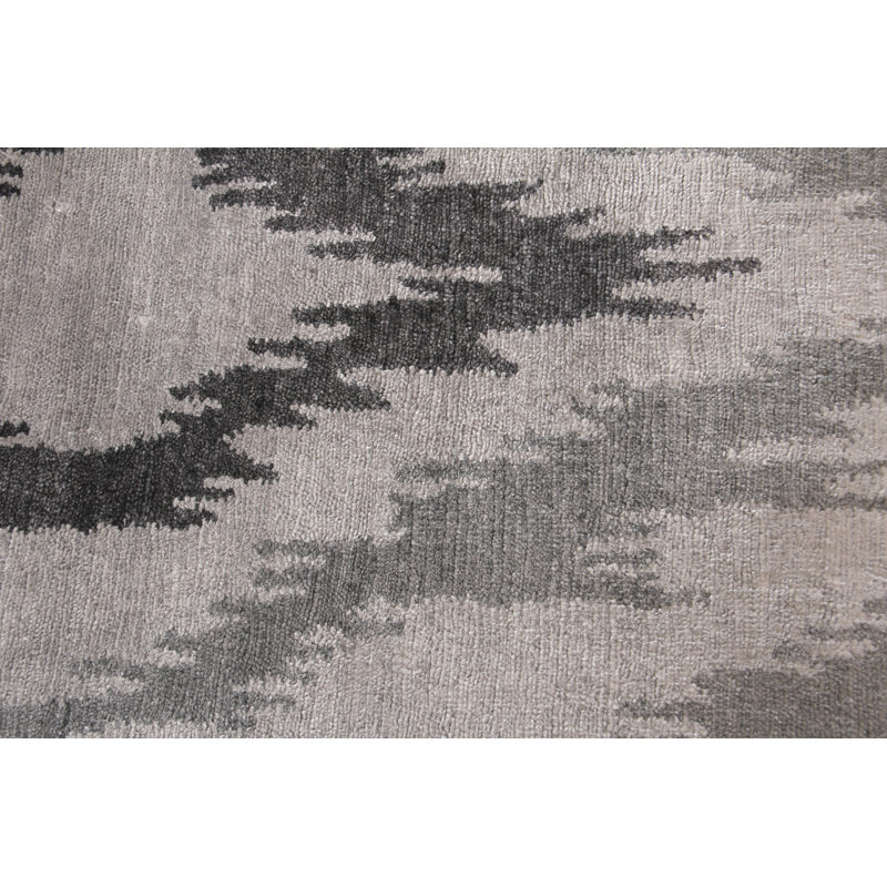 Bamboo Silk Ikat Area Rug, Rectangle 10' x 14'