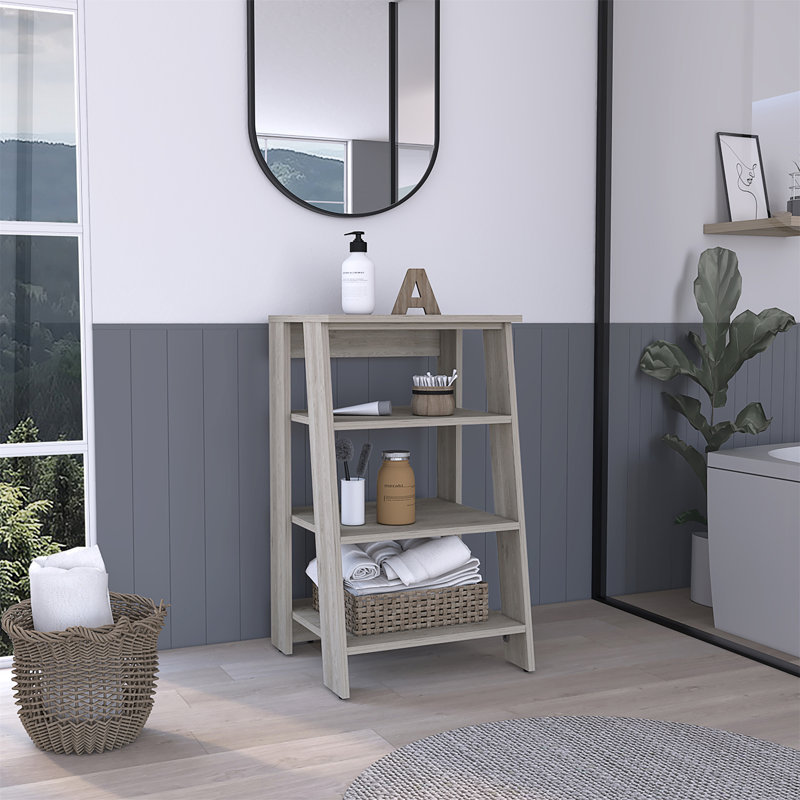 Armoire à linge Nashua, Gris clair