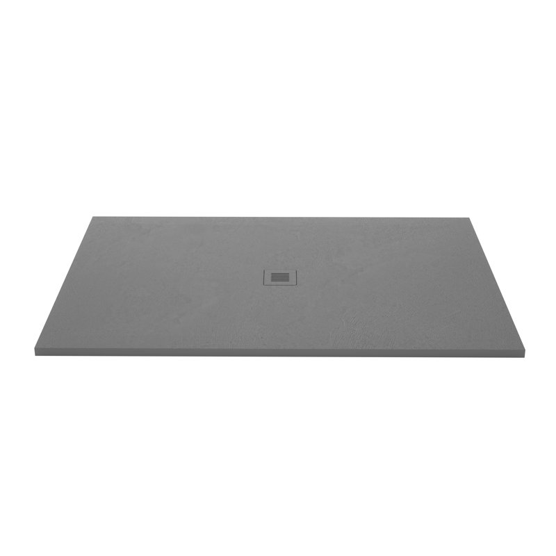 Base de douche l 66 po x P 42 po Feel, Gris béton