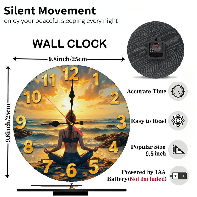 Horloge murale plage