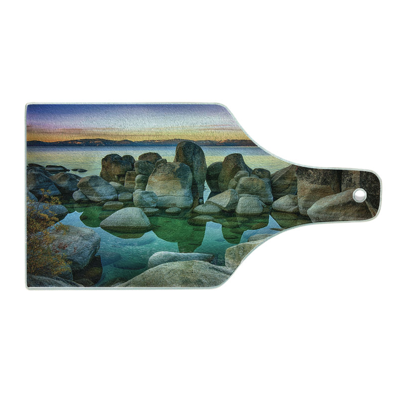 Planche à découper en verre trempé Ambesonne