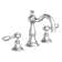 Victoria Widespread Bathroom Faucet with Drain Assembly