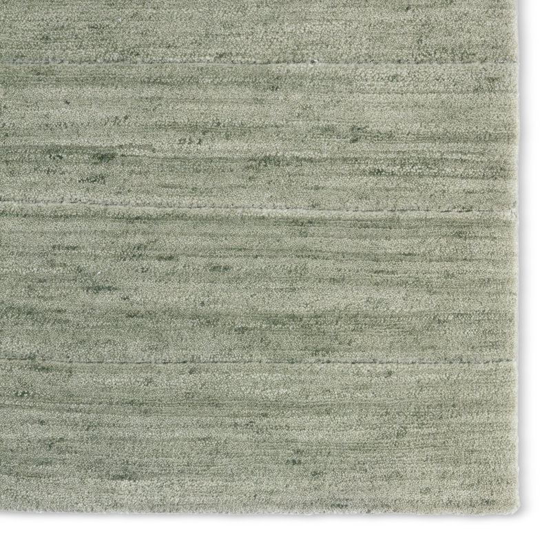 Jaipur Living Dommel LNM01 Handknot Geometric Ivory/Tan Area Rug (6'X9'), Green, Rectangle 10' x 14'
