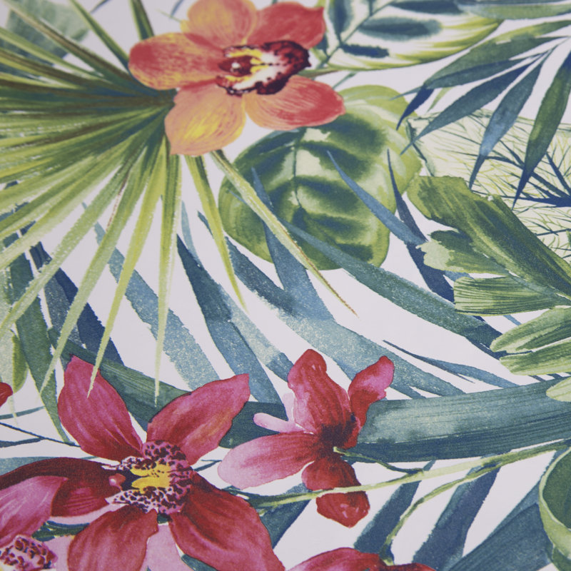 Floral Metallic Wallpaper Roll