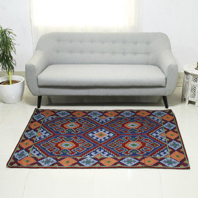 Wool Abstract Indoor Rug
