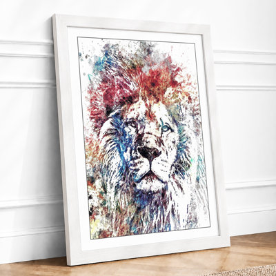 Lion In Motion Modern - Print