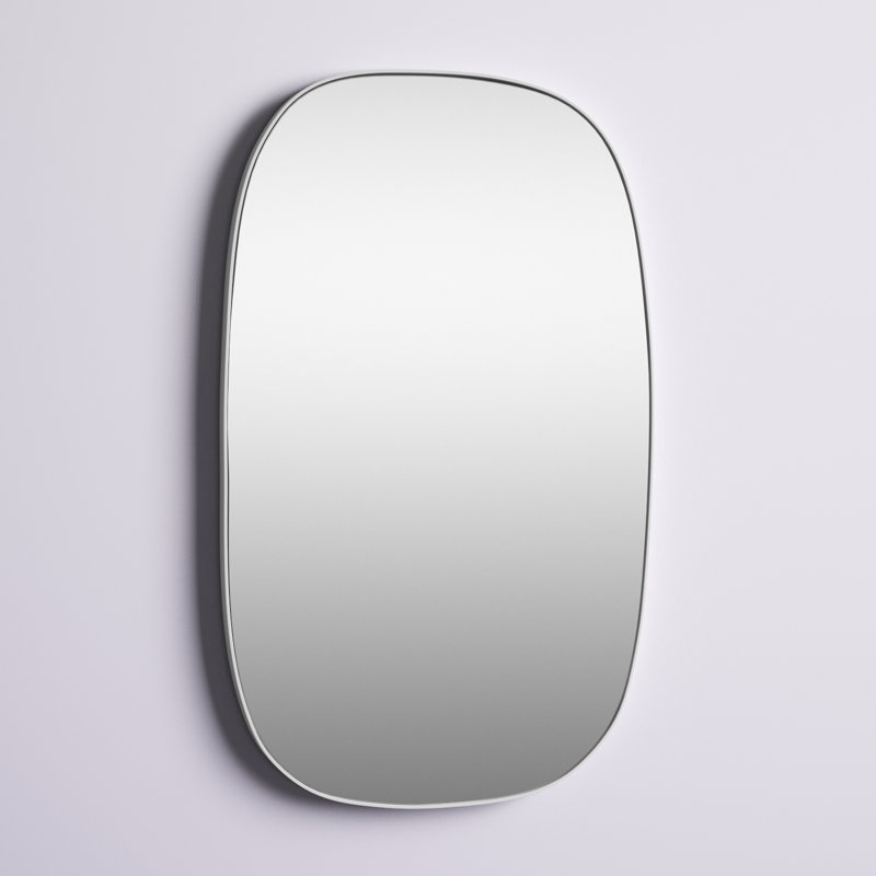 Miroir d'appoint Aulora, Blanc