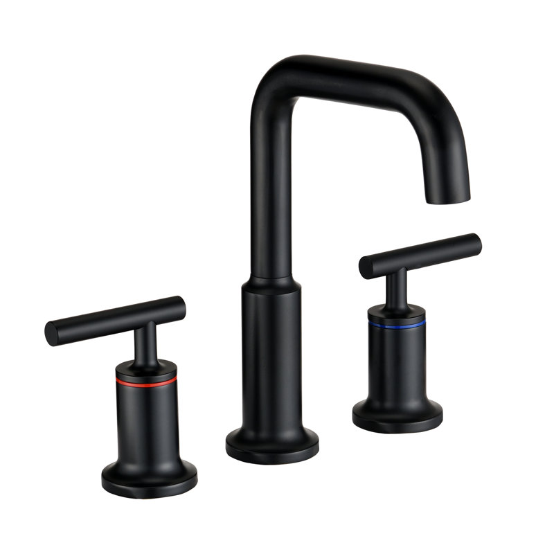 2-handle Bathroom Faucet, Matte Black