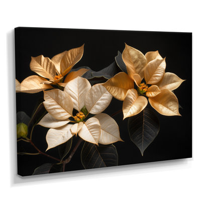 Jaune lumineux, poinsettias lumineux I - poinsettias