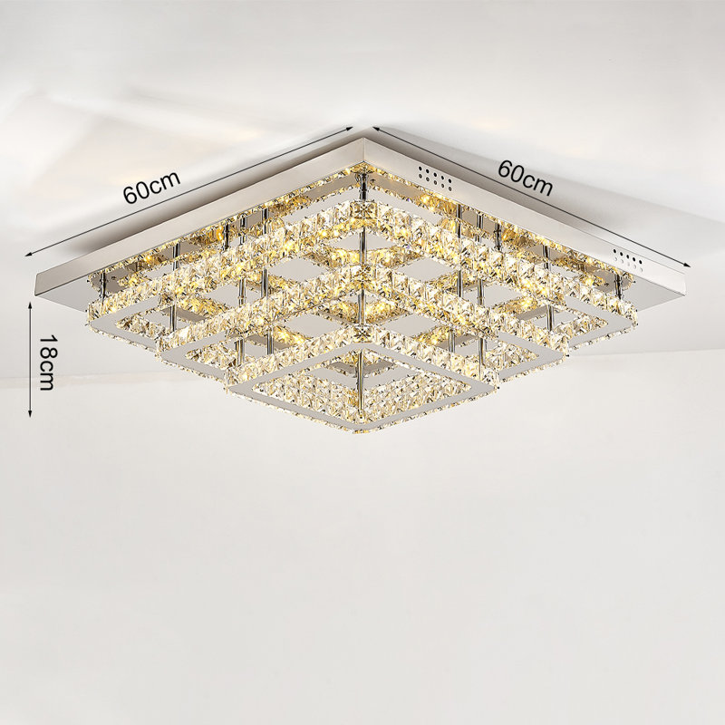 LED Flush Mount, Black