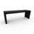Dune Rounded Bench - Black