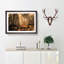 Forest in an Orange Glow - Picture Frame Painting Print-55577648-55577646
