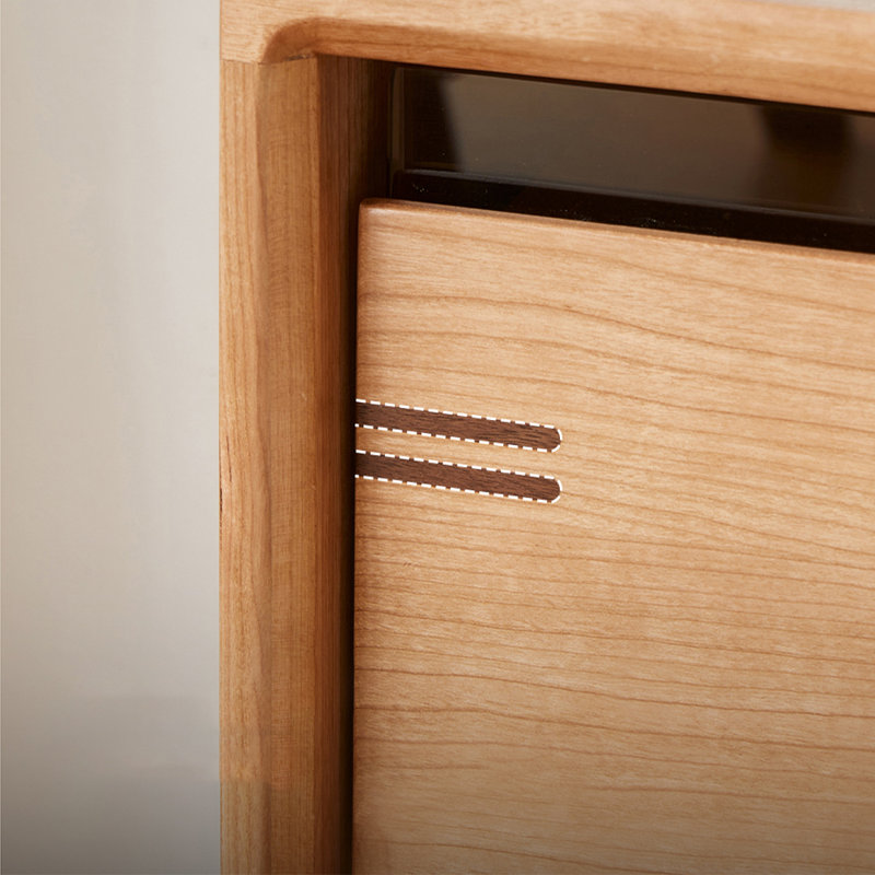 Meuble télé minimaliste en bois massif