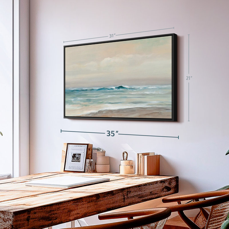 «Whispering Ocean Waves», art mural, H 21 po x l 31 po